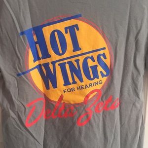 Delta Zeta DZ tee T-shirt Hot Wings for Hearing!